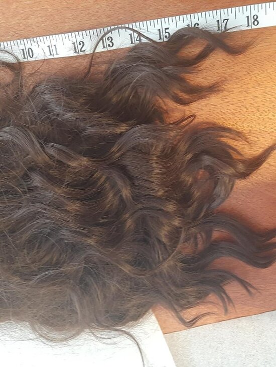 NEW  ! Long 20 Inch Hair Curly Wavy Wig Brown main image 7